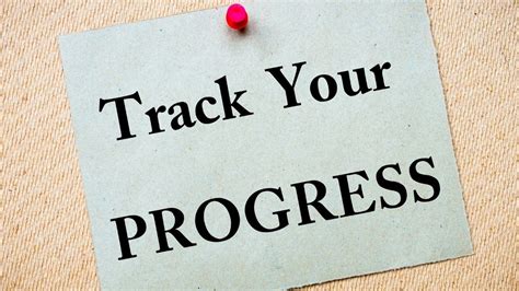 Keep track of your progress: