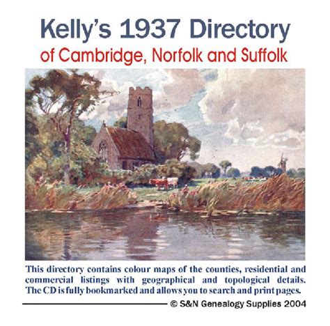 Kellys Directory of Cambridgeshire, Norfolk and Suffolk 1916 Ebook Doc