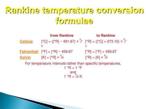 Kelvin = Rankine × 5/9