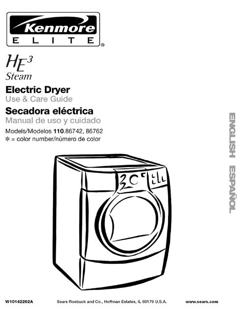 Kenmore Elite He3 Dryer Manual Ebook Kindle Editon