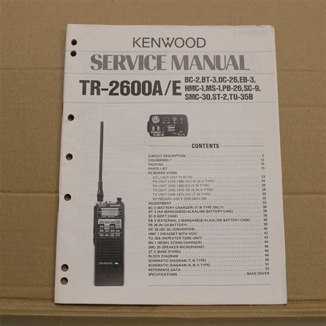 Kenwood Tr 2600a Manual Ebook Doc