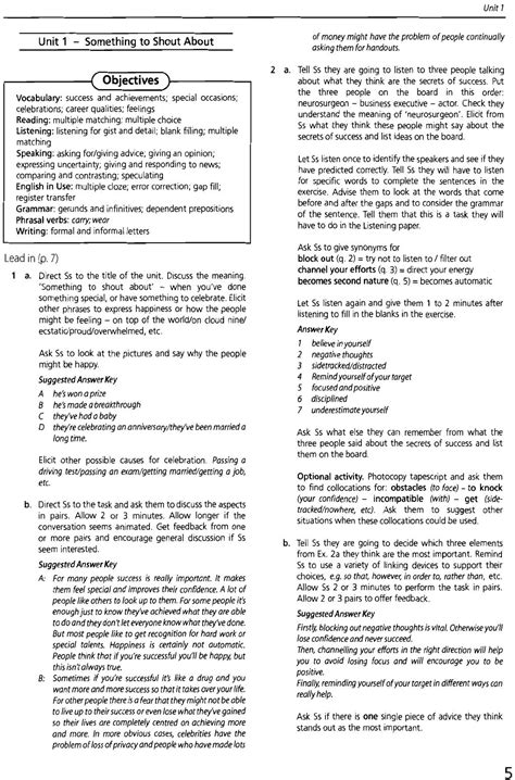 Key Answers Upstream Workbook Advance C1 PDF