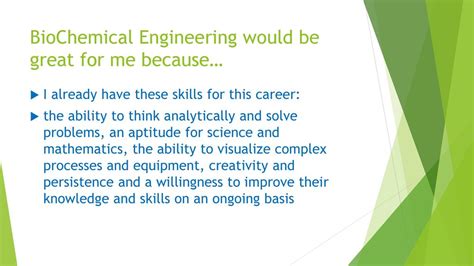 Key Aptitudes of Biochemical Engineers