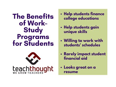 Key Benefits of Work-Study Programs