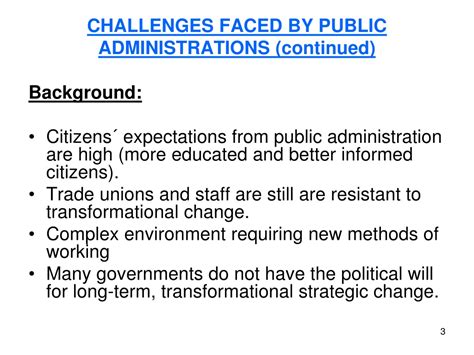 Key Challenges Faced by Governments and Public Administrations: