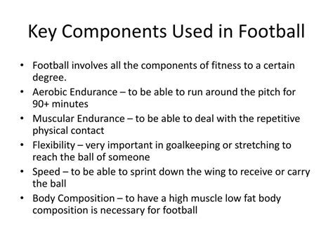 Key Components of Soccer 10