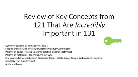 Key Concepts to Review