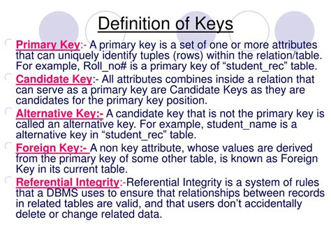 Key Definition