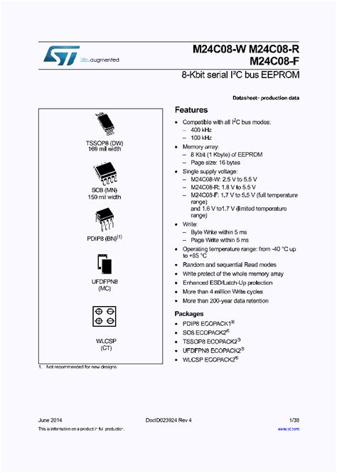 Key Features: Unlock the Power of M24C08-FMN6TP