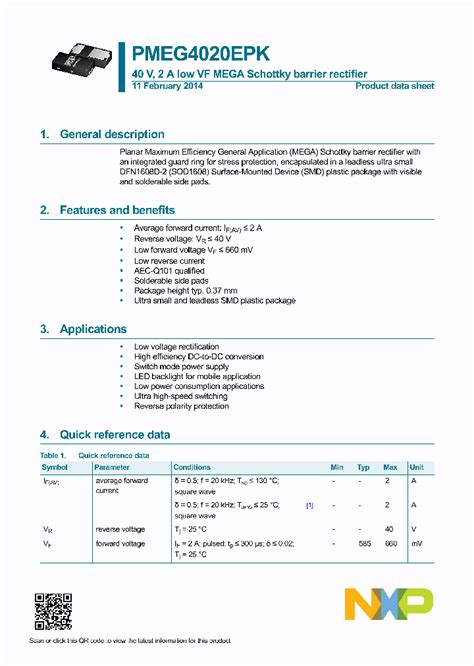 Key Features and Benefits of the PMEG4020EPK