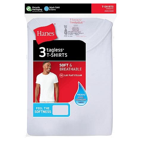 Key Features of Hanes Men's White T-Shirts