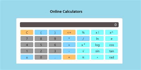 Key Features of Online Standard Calculators