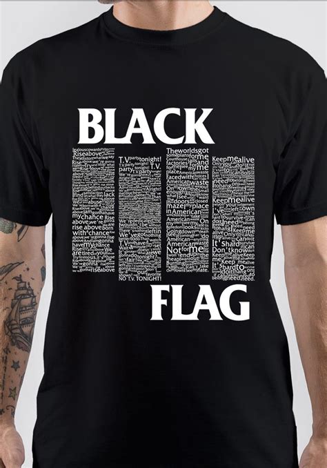 Key Features of the Black Flag Tee Shirt: