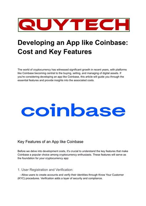 Key Features of the Coinbase App