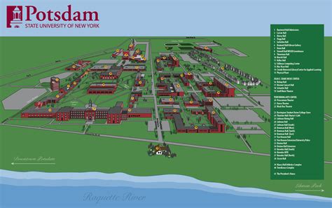Key Features of the SUNY Potsdam Campus