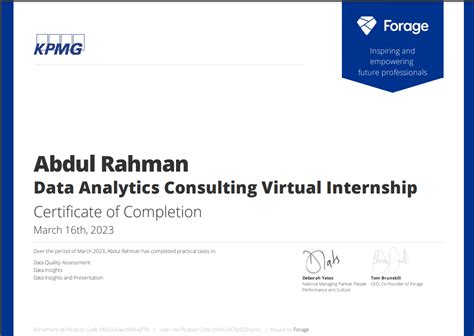 Key Insights: The KPMG Internship Experience