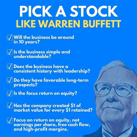 Key Principles of Buffett's Stock-Picking Style: