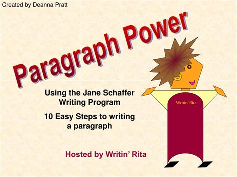Key Principles of the Jane Schaffer Writing Method