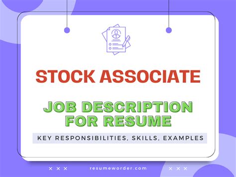 Key Responsibilities of Stock Associates