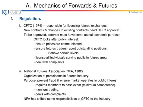 Key Responsibilities of the CFTC: