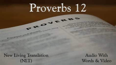 Key Themes in Proverbs 12 NLT