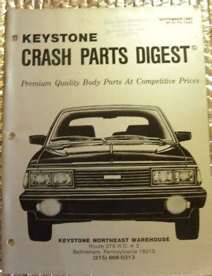 Keystone Crash Parts Catalog