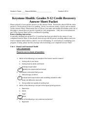 Keystone Credit Recovery English 12 Answers Doc