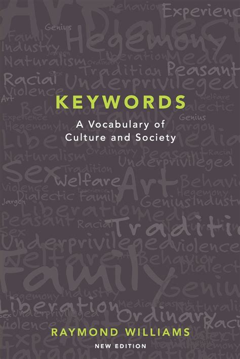 Keywords A Vocabulary of Culture and Society PDF