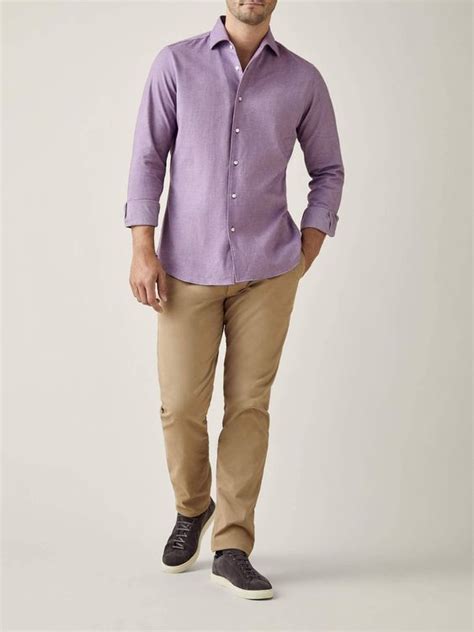 Khaki Pants with Purple Shirt: A Chic and Effortless Style Statement