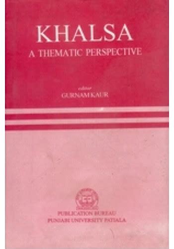 Khalsa A Thematic Perspective Epub