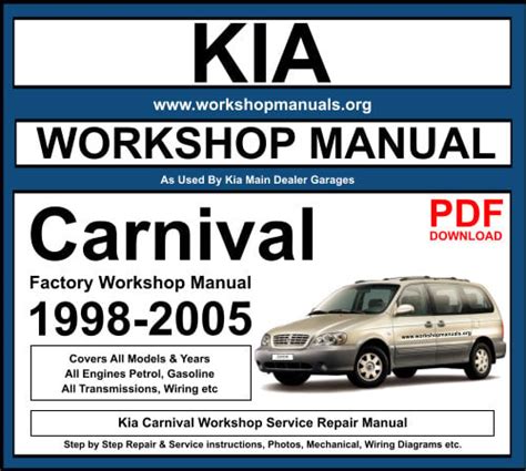 Kia Carnival 2 Service Manual Ebook Doc