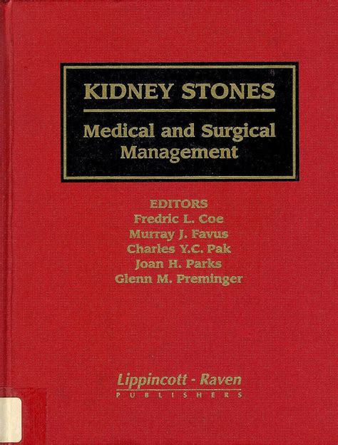 Kidney Stones Medical and Surgical Management Epub