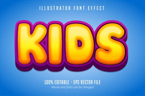 Kids 3D Font