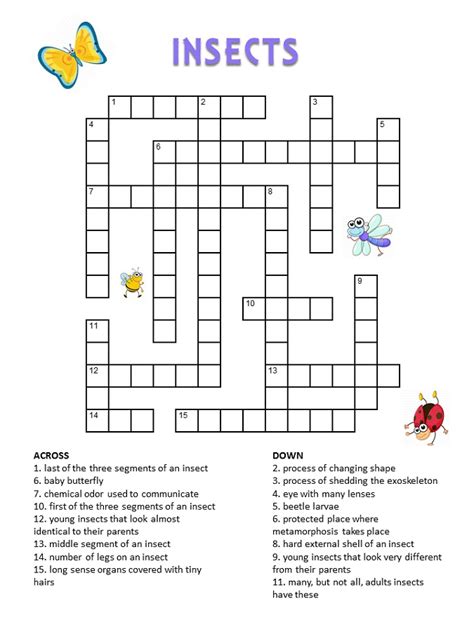 Kids Crosswords Printable