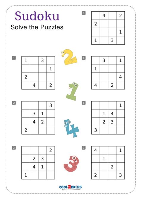 Kids Sudoku Printable