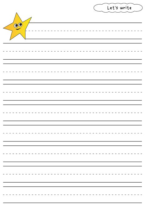 Kids Writing Paper Printable