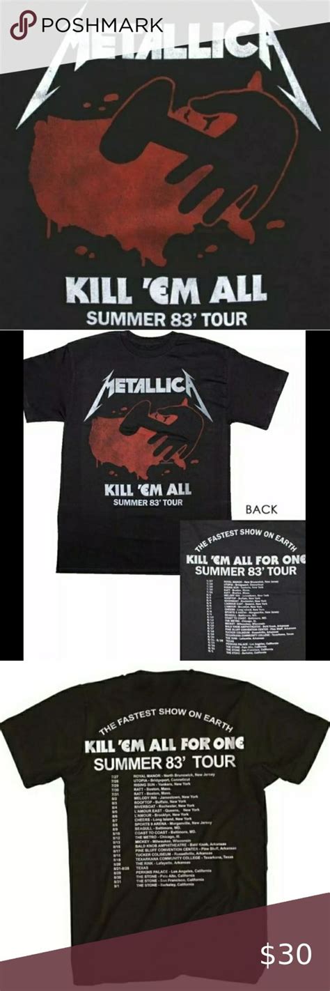 Kill 'Em All Tour Shirt: A Fashion Statement with Heavy Metal Heritage