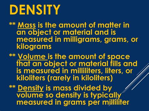 Kilograms in a Liter: Exploring Density and Its Applications