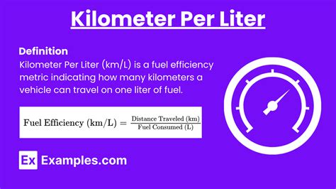 Kilometers Per Liter: A Measure of Efficiency