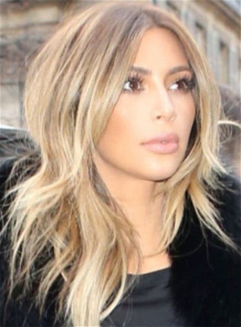 Kim Kardashian Blonde Wavy Lace Front Wig