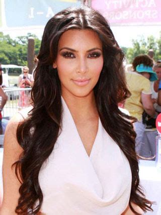 Kim Kardashian Pretty Long Loose Wave hair style Lace Front Synthetic Wigs 24 Inches