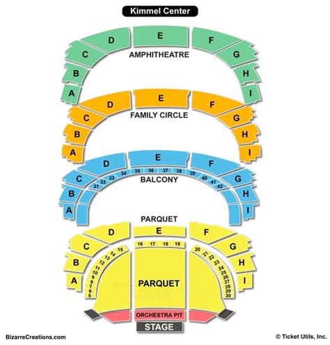 Kimmel Center Seating Chart: A Guide to the Perfect Performance