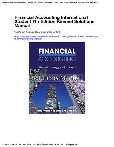 Kimmel Financial Accounting 7e Test Solutions Ebook Kindle Editon