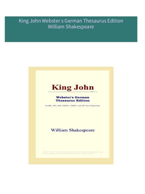 King John Webster s Tagalog Thesaurus Edition Kindle Editon