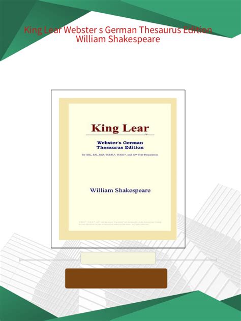 King Lear Webster s Arabic Thesaurus Edition PDF