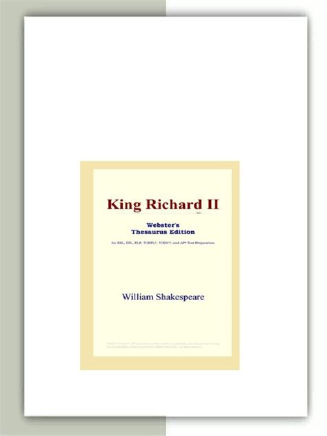 King Richard II Webster s Chinese-Simplified Thesaurus Edition Chinese Edition Doc