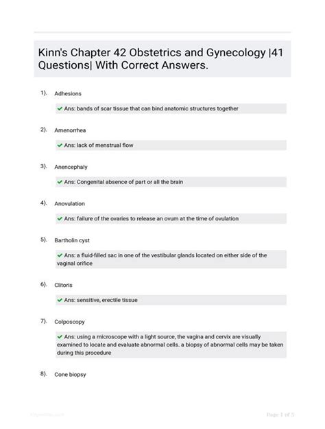 Kinns Chapter Answer Key 31 Doc