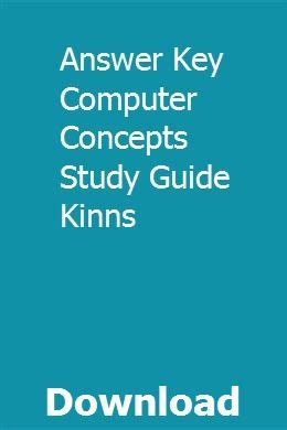 Kinns Computer Concepts Study Guide Answer Key Epub