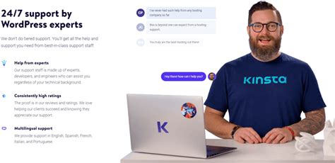 Kinsta customer support team assisting with WordPress issue
