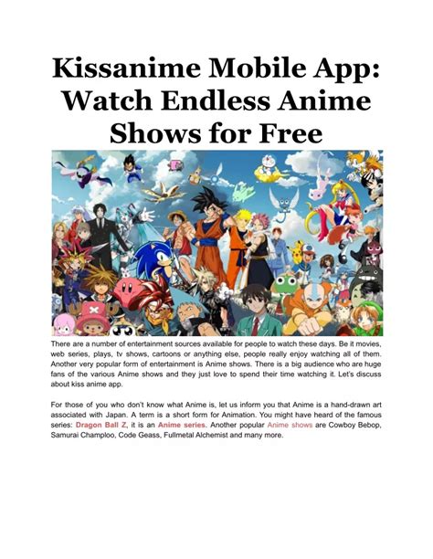 KissAnime: Dive into the Realm of Endless Anime Entertainment